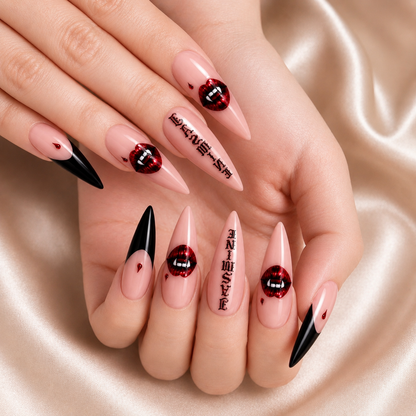 Vampire Kiss - Personalized Press-On Nails