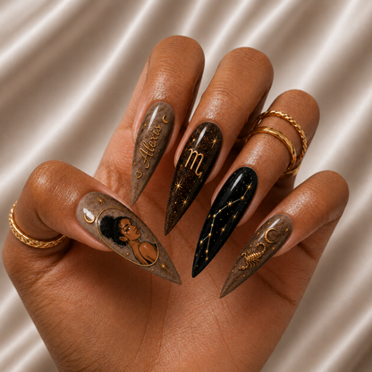 Astrology Zodiac - Personalized Press-On Nails