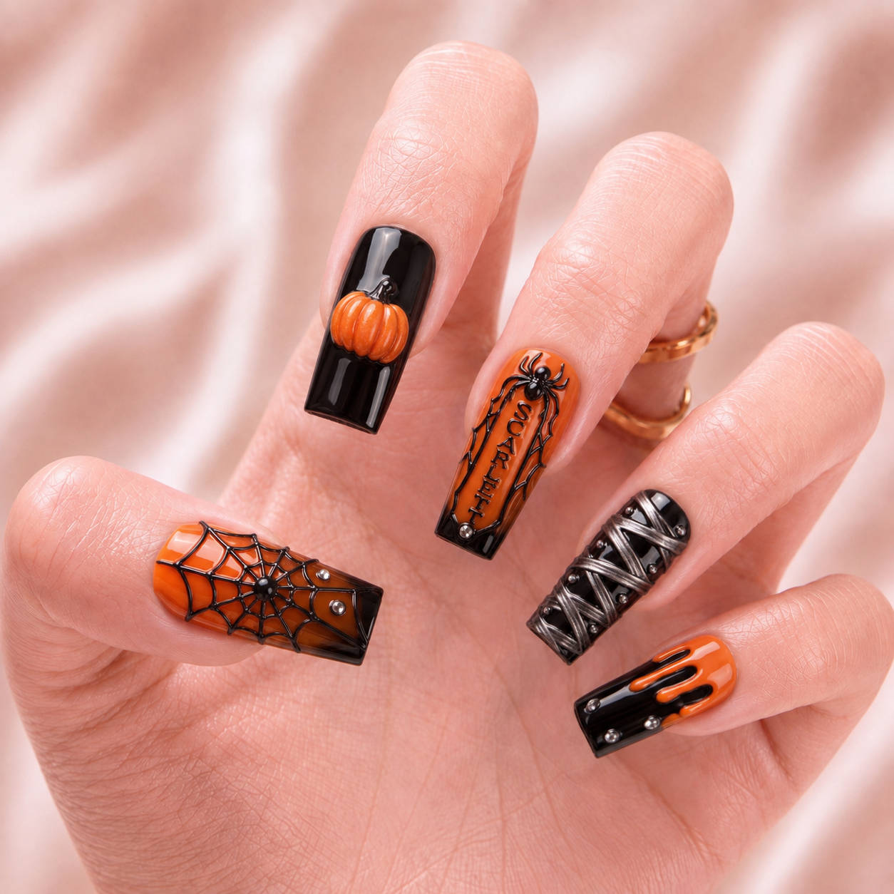Webbed Magic - Personalized Press-On Nails