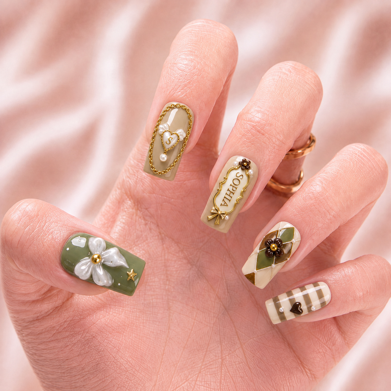 The Ivy Letter - Personalized Press-On Nails