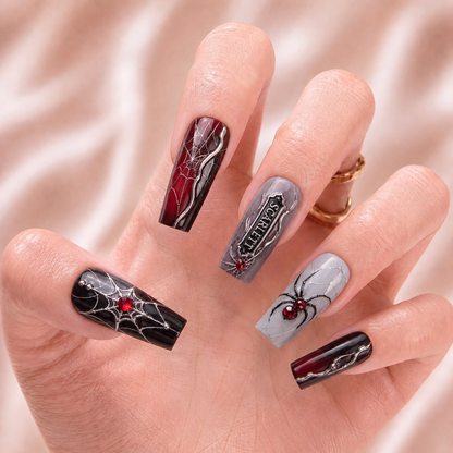 Velvet Venom - Personalized Press-On Nails