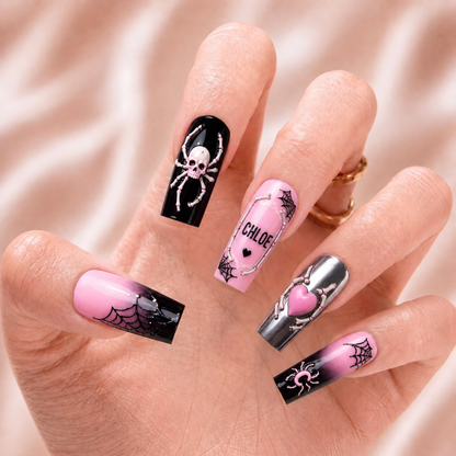Pink Requiem – Personalized Press-On Nails
