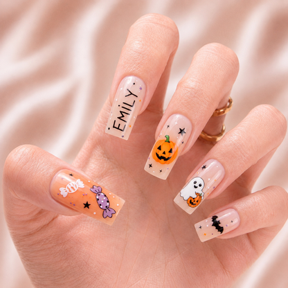 Sweet Boo Pumpkin - Personalized Press-On Nails