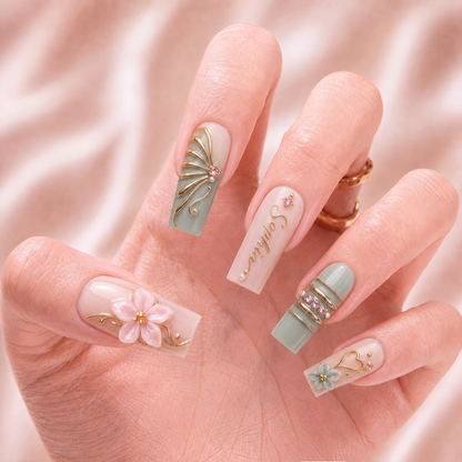 Blush Eden - Personalized Press-On Nails