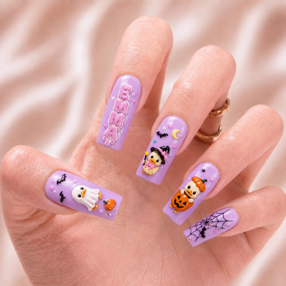 Booberry Duck - Personalized Press-On Nails