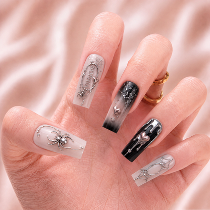 Gothic Love Trap - Personalized Press-On Nails