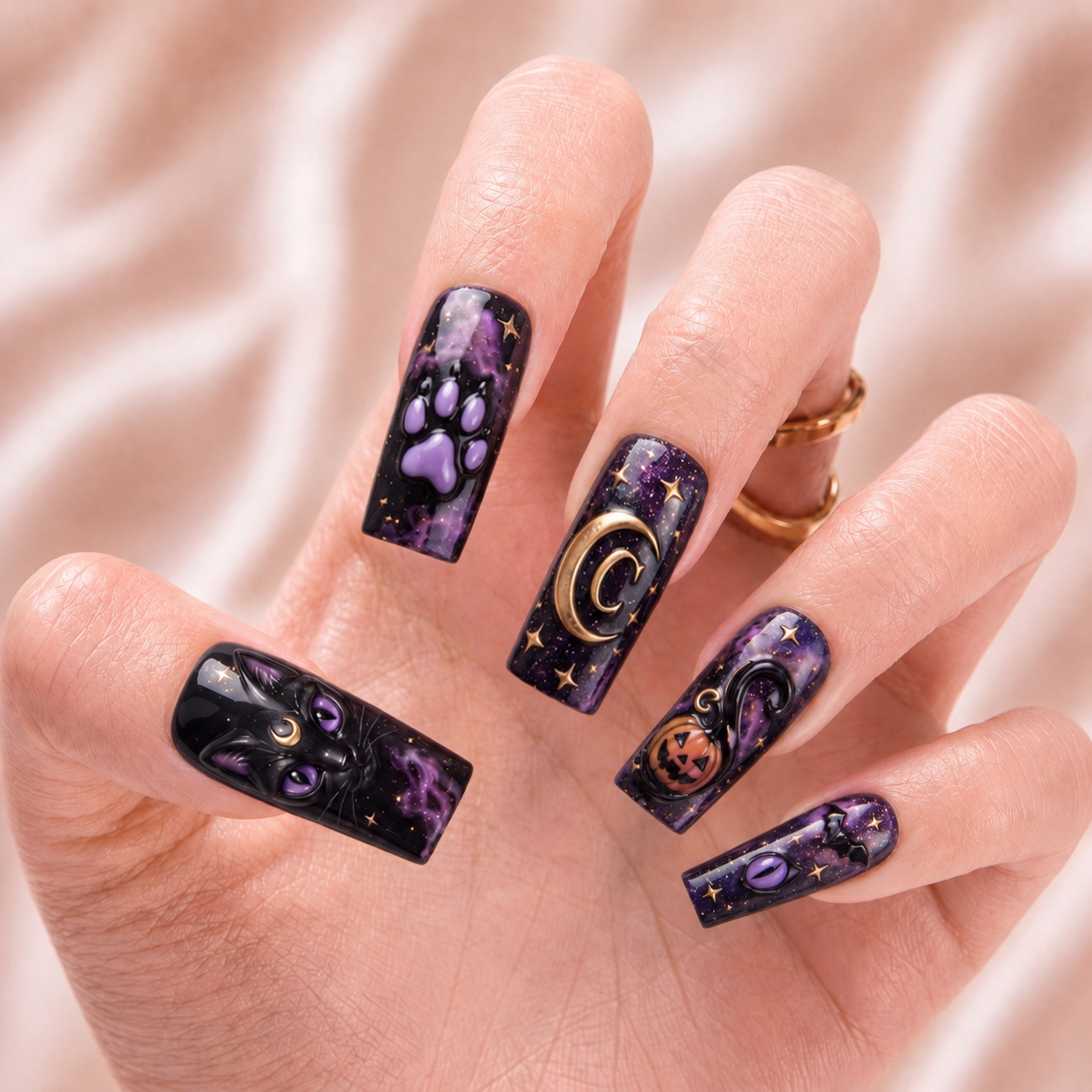 Midnight Familiar - Personalized Press-On Nails