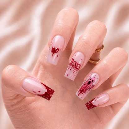 Bleeding Hearts - Personalized Press-On Nails