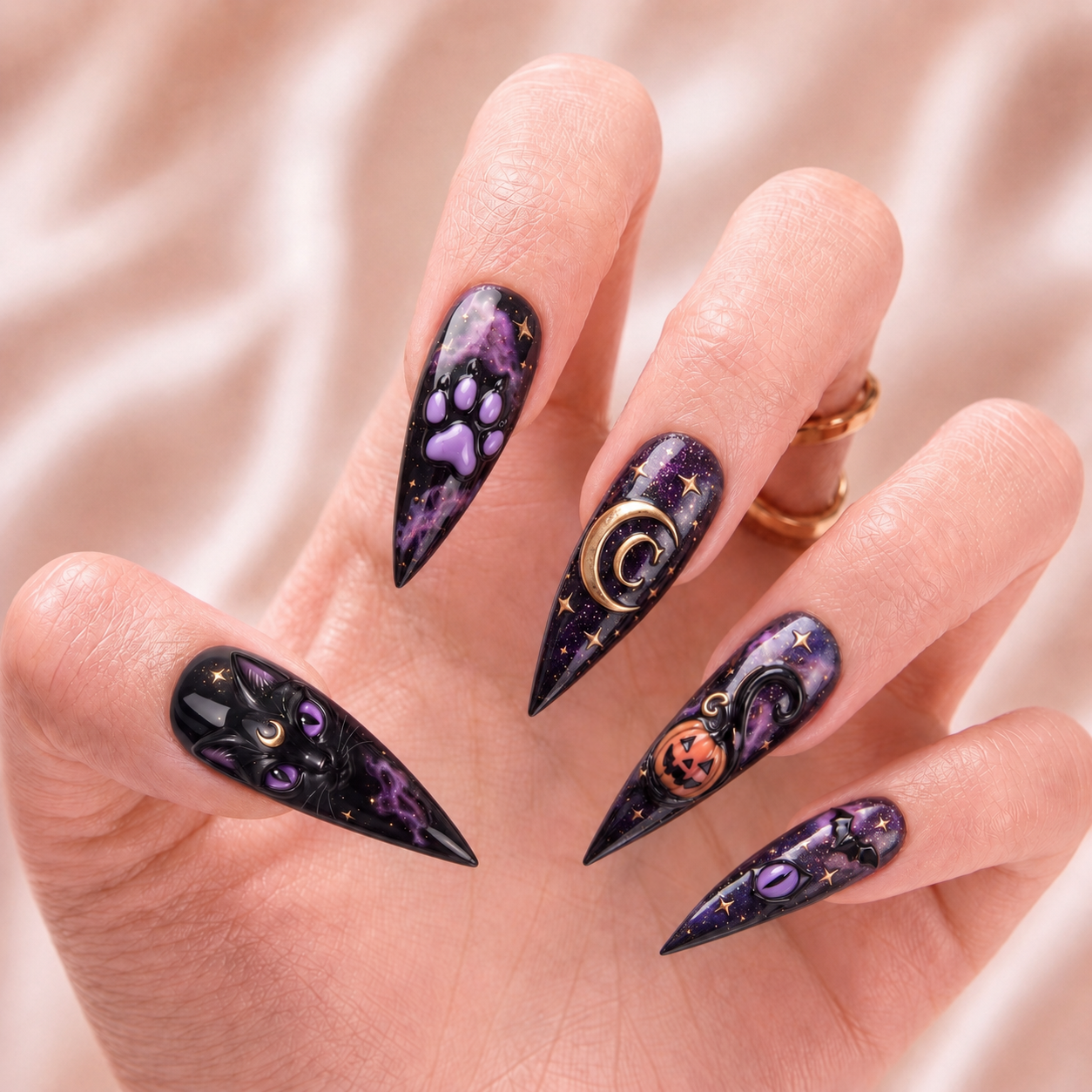 Midnight Familiar - Personalized Press-On Nails