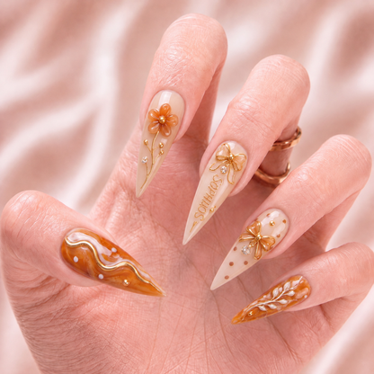 Honey Opaline - Personalized Press-On Nails