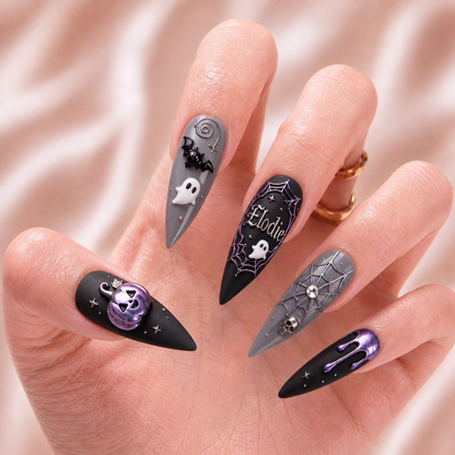 Violet Haunt – Personalized Press-On Nails