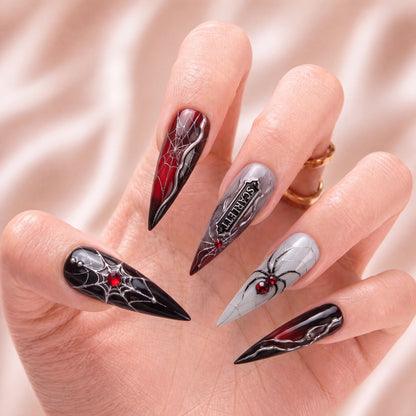 Velvet Venom - Personalized Press-On Nails