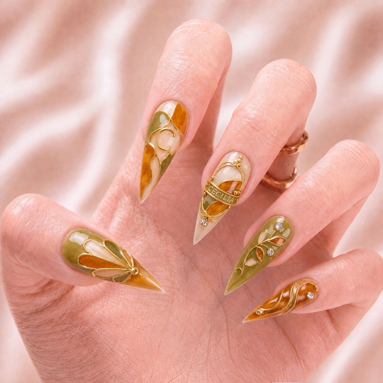 Verdant Relic - Personalized Press-On Nails
