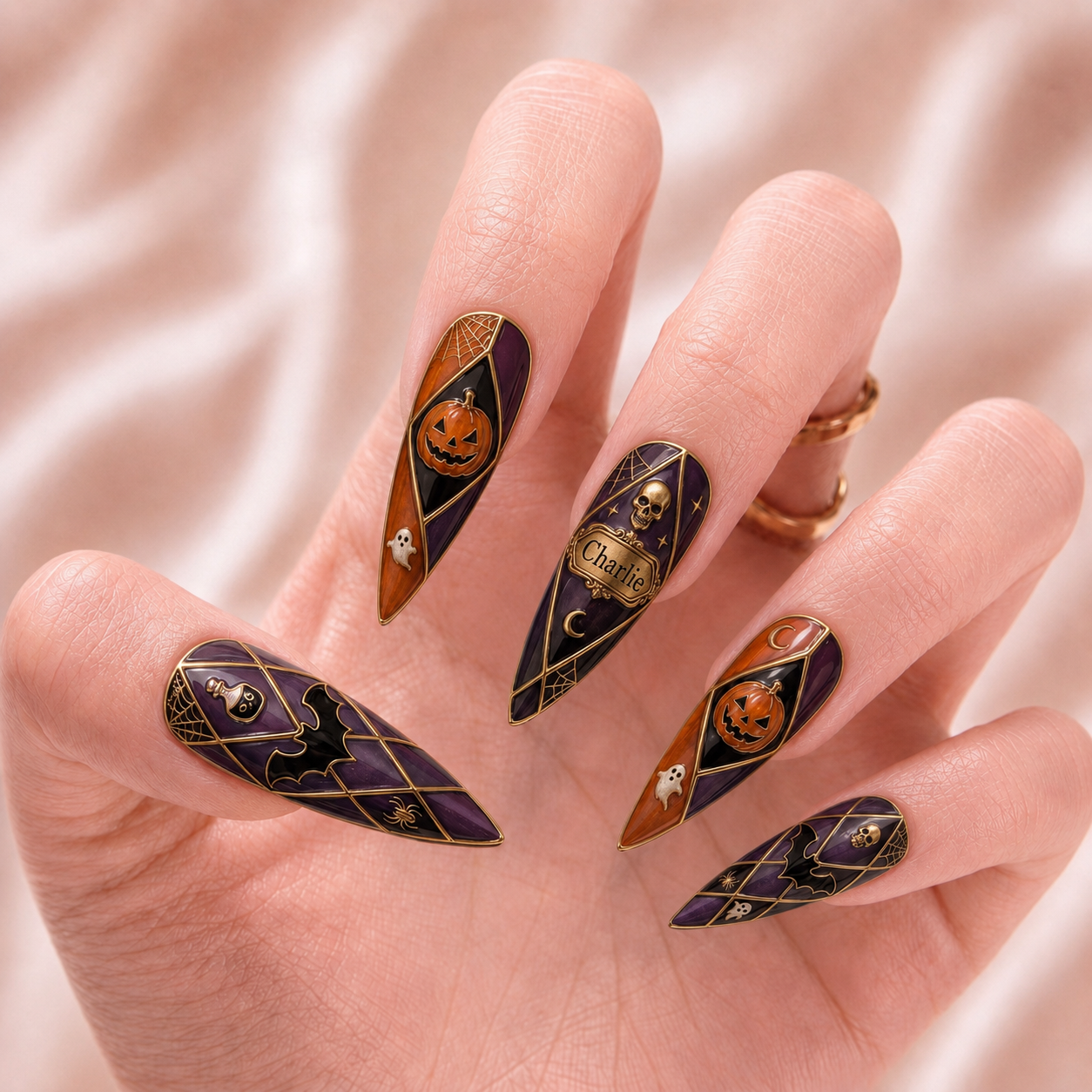 Cathedral of Shadows - Personalized Press-On Nails