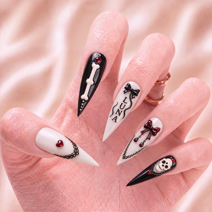 The Mourning Rose - Personalized Press-On Nails