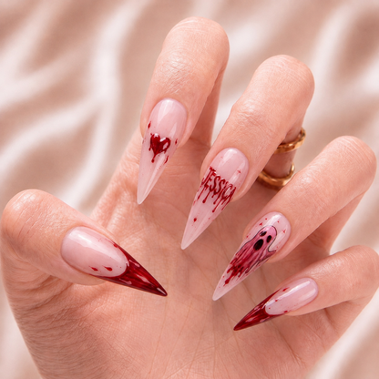 Bleeding Hearts - Personalized Press-On Nails