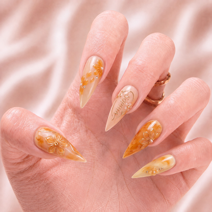Honey Petals - Personalized Press-On Nails