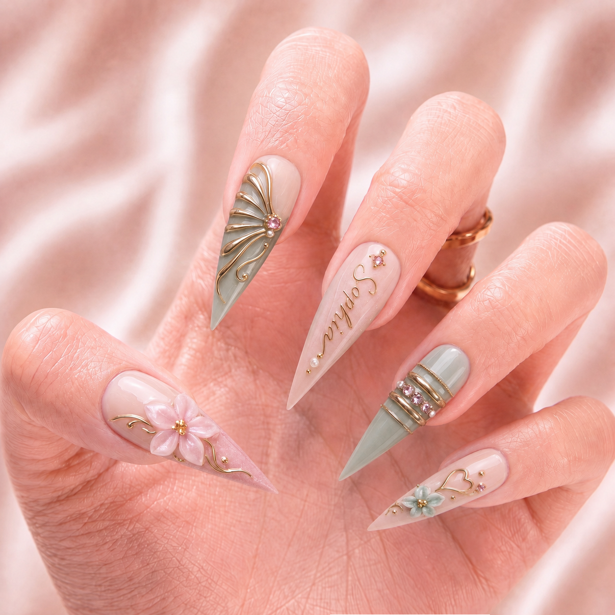 Blush Eden - Personalized Press-On Nails