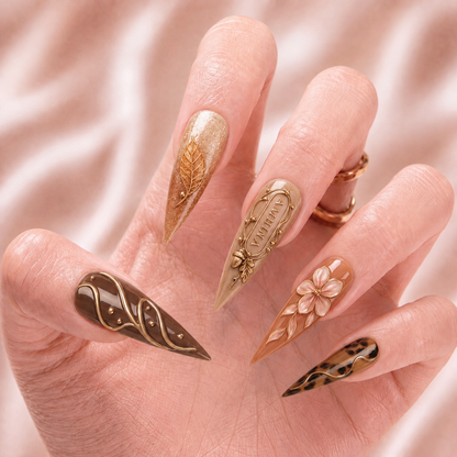 Amber Thicket - Personalized Press-On Nails