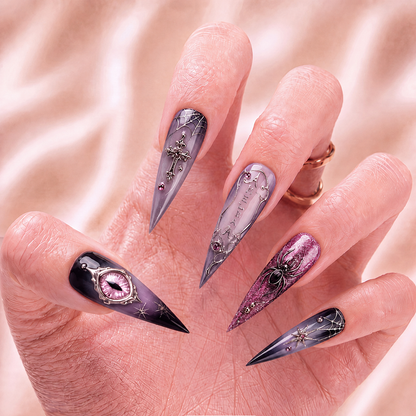 Haunted Amethyst - Personalized Press-On Nails