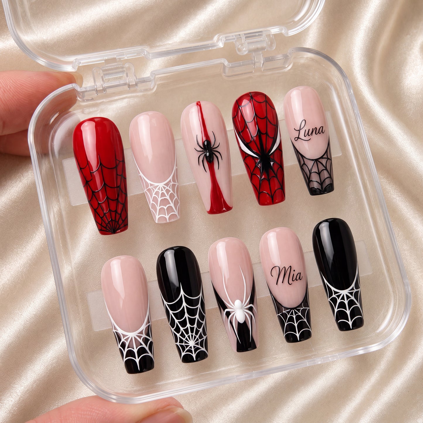 Spider Hero Web – Personalized Press-On Nails