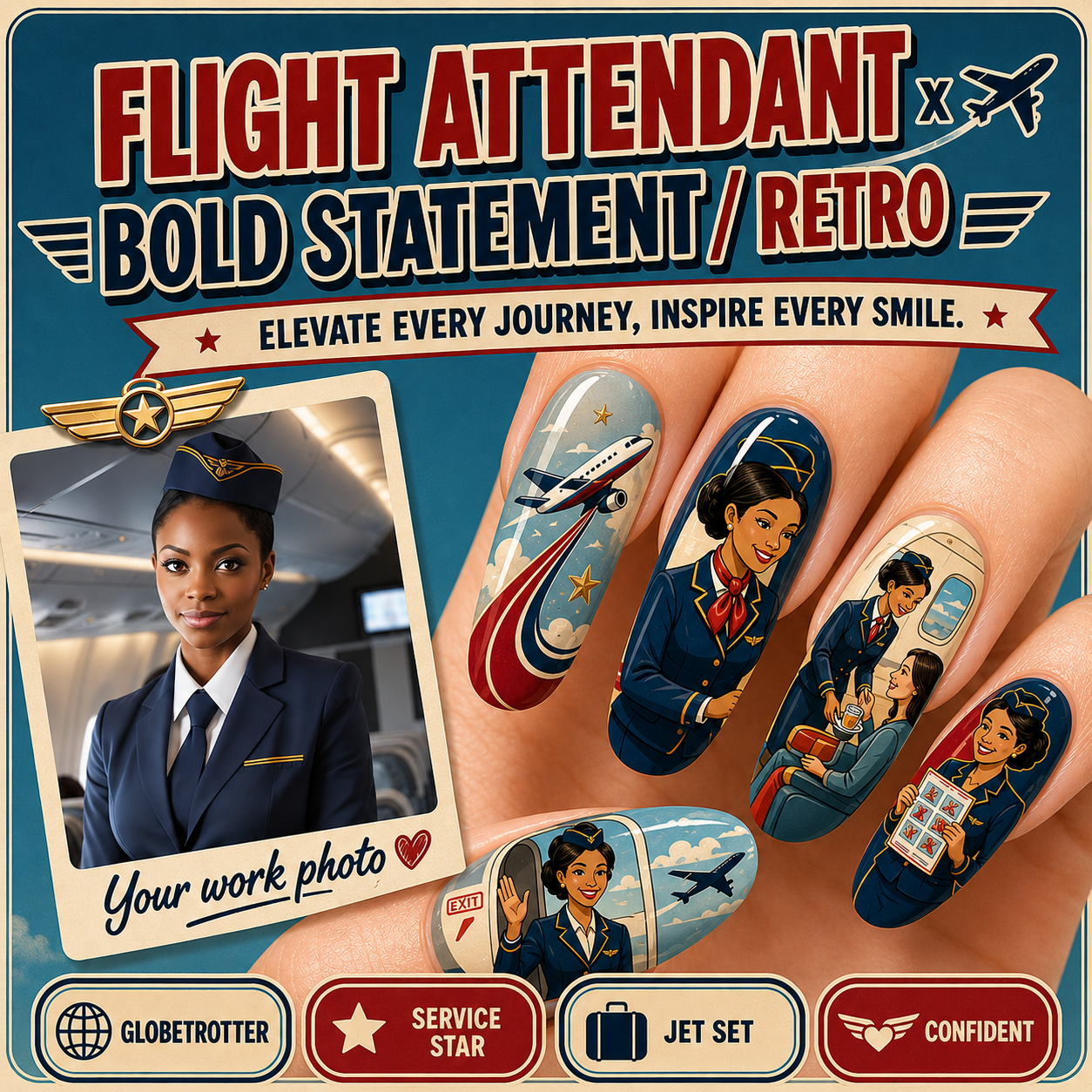 CUSTOMIZE CAREER NAILS